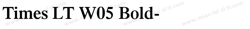 Times LT W05 Bold字体转换
